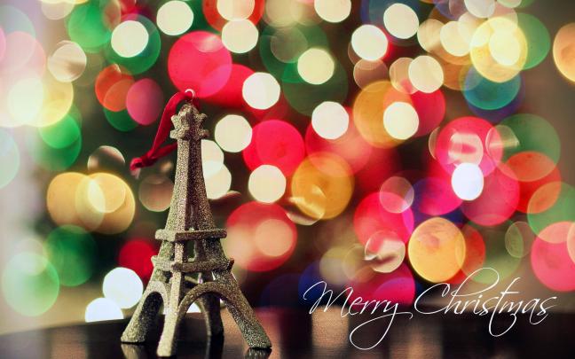 merry christmas wallpapers paris - HD Desktop Wallpapers