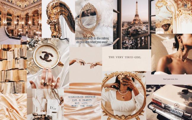 Beige Collage Wallpapers