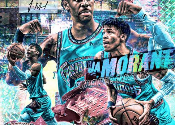 Ja Morant Wallpapers HD For Desktop \/ iPhone - Visual Arts Ideas