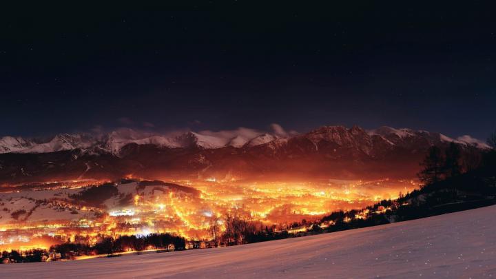 Zakopane, City, Night, Poland, Cityscape Wallpapers HD \/ Desktop and 