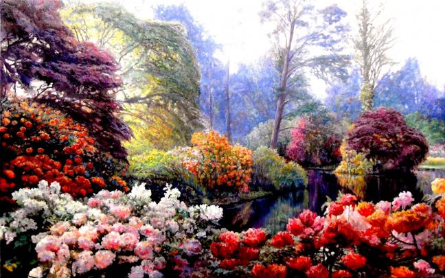 Spring Garden Wallpaper \u00b7\u2460 