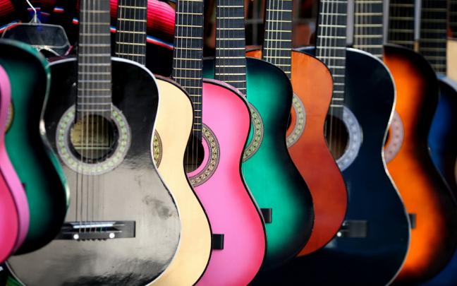 guitars, Colors, Strings, Photography Wallpapers HD \/ Desktop and 