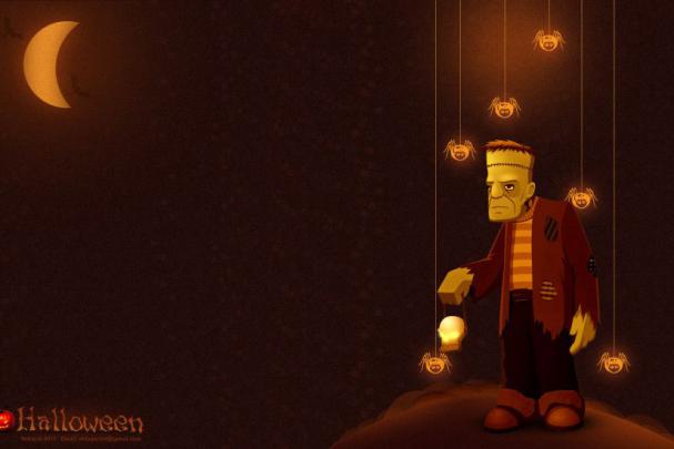 Cute Halloween Desktop Wallpaper \u00b7\u2460 