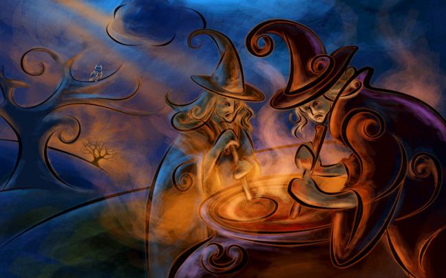 Halloween HD wallpapers,Scary Widescreen Backgrounds,Graveyard Spells 