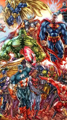 D\u0421 Vs Marvel Wallpaper (56+ images)