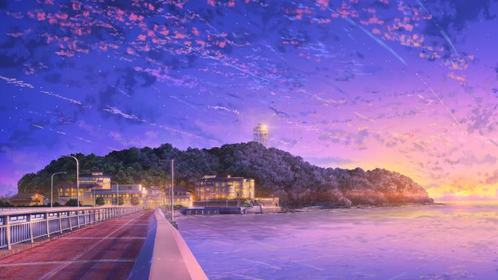 1920x1080 Japan Anime Sky 4k Laptop Full HD 1080P HD 4k Wallpapers 