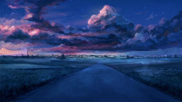 Anime Night Scenery, HD Anime, 4k Wallpapers, Images, Backgrounds 