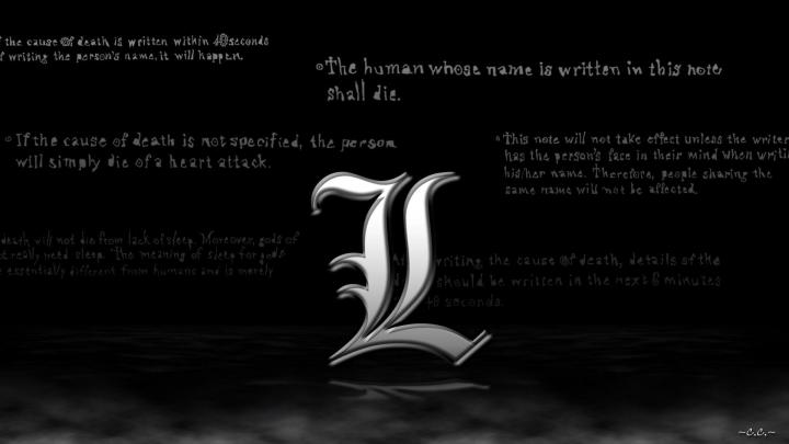 L quotes wallpaper, l-death-note, death-note-quotes \u2022 Wallpaper For You 