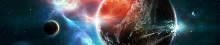 outer, Space, Stars, Planets, Dual, Screen, Deviantart, Spaceships 