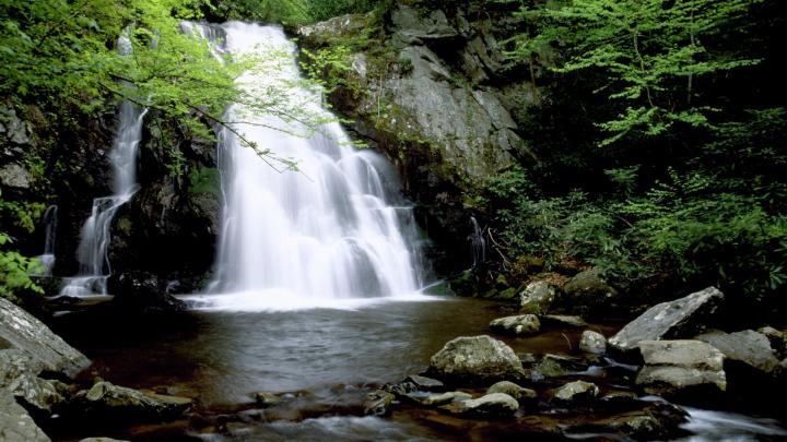 Landscape Nature Waterfall Tennessee Mountains Smoky Desktop Wallpaper 