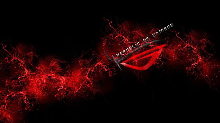 Republic of Gamers logo, window, ASUS, video games, PC gaming 