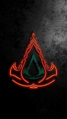 iPhone 4k Valhalla Logo Wallpaper
