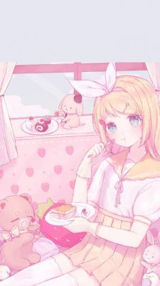 Pink Anime Kawaii Wallpapers