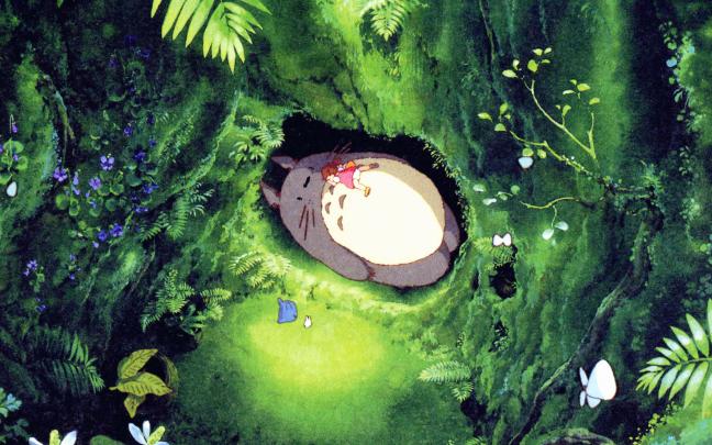 Cute Green Anime Landscape Wallpapers
