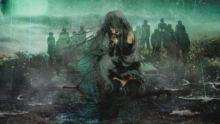Anime Rain Desktop Wallpaper 67566 1920x1080px