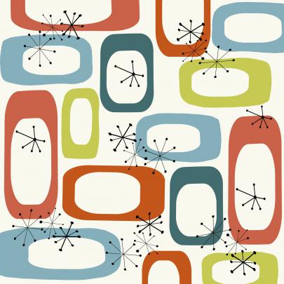Buy Mid Century Modern Pattern 01 wallpaper - Free shipping at 