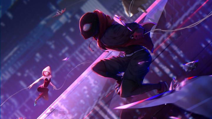 Desktop wallpaper movie, 2018, animation movie, miles morales, hd image 