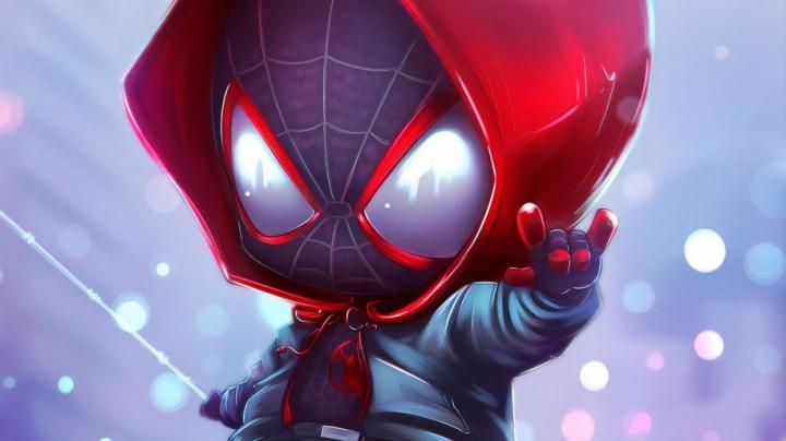 Spider-Man, Miles Morales, Chibi, Marvel, 4K, #238 Wallpaper