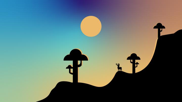 Wallpaper HD 4K 8K - Minimalist landscape