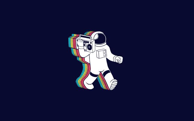 astronaut, Minimalism, Boombox Wallpapers HD \/ Desktop and Mobile 