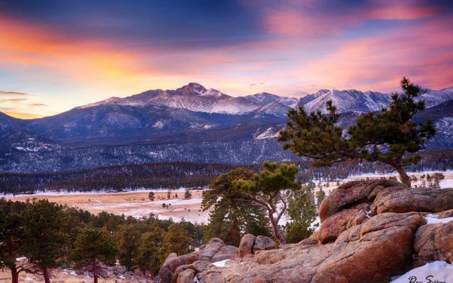 rocky, Mountain, National, Park, Winter, Colorado, Mountain, Forest 