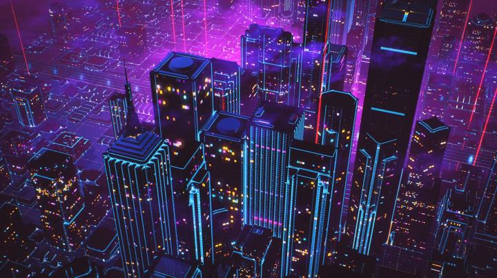 cityscape, Neon, New Retro Wave HD Wallpapers \/ Desktop and Mobile 