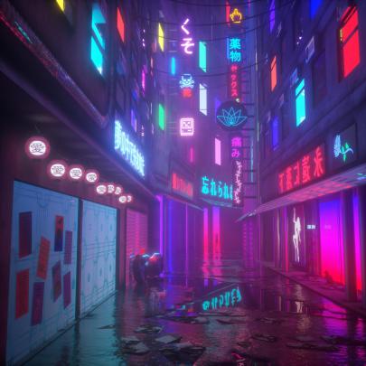 cyberpunk, Neon, Reflection, Cat, Vaporwave Wallpapers HD \/ Desktop and 