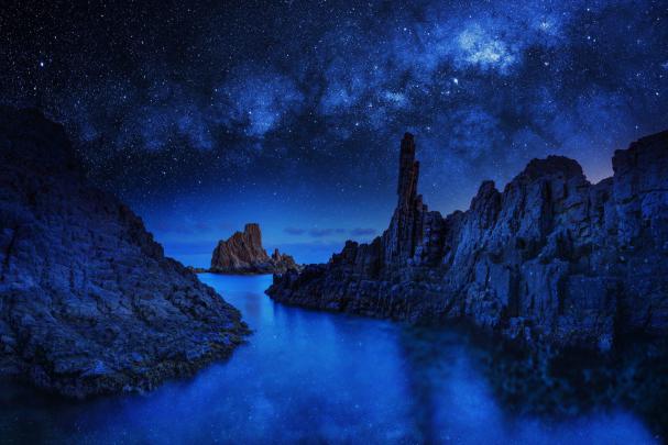 Free Desktop Starry Night Wallpaper - 