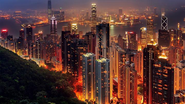 cityscape, Hong Kong, Night, City, Lights, China, Skyscraper Wallpapers 