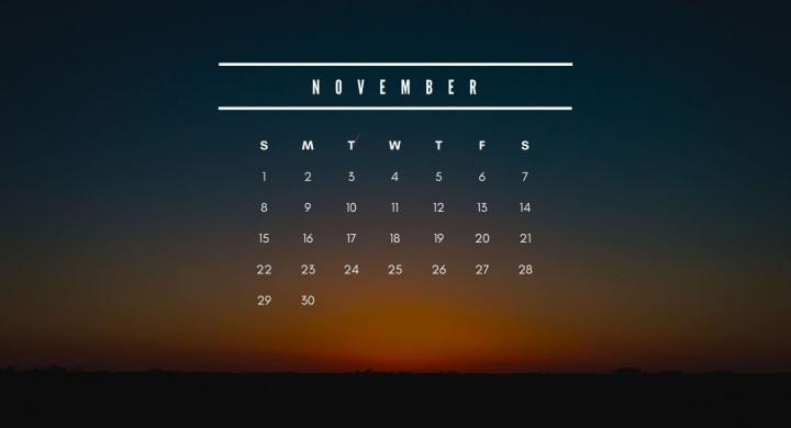 November 2020 Desktop Background Calendar Wallpaper | Calendar 