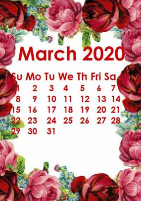 March 2021 Calendar Desktop Wallpaper - YEARMON
