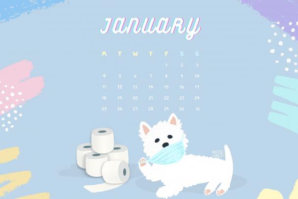 Desktop Wallpaper Calendar 2021 \u2013 January 2021