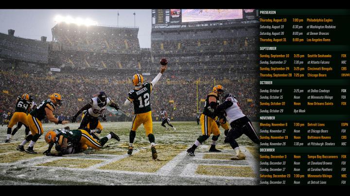 Green Bay Packers Schedule Wallpaper (69+ images)