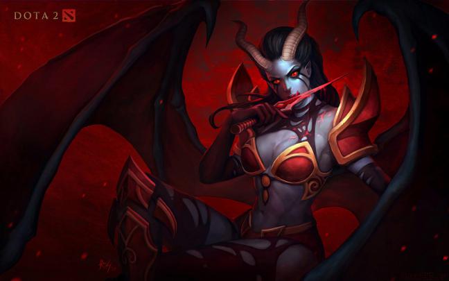 Dota 2 Akasha The Queen Of Pain Art HD Wallpaper 1920x1200 