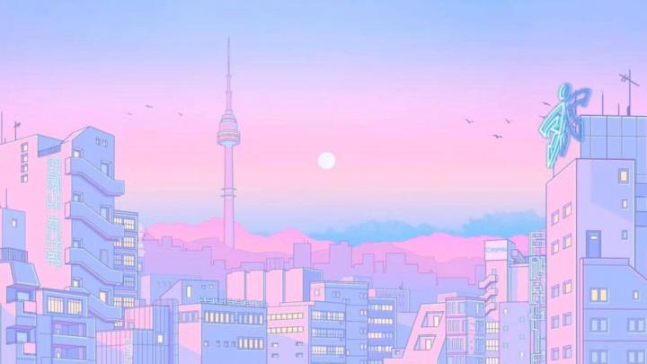 Pastel Retro Anime Aesthetic Desktop Wallpaper \u2022 Wallpaper For You HD 