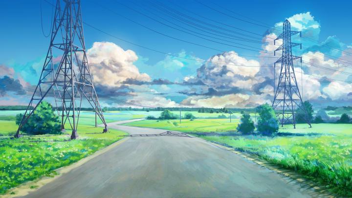 Stories: Anime Landscape Wallpaper 1920x1080 Hd