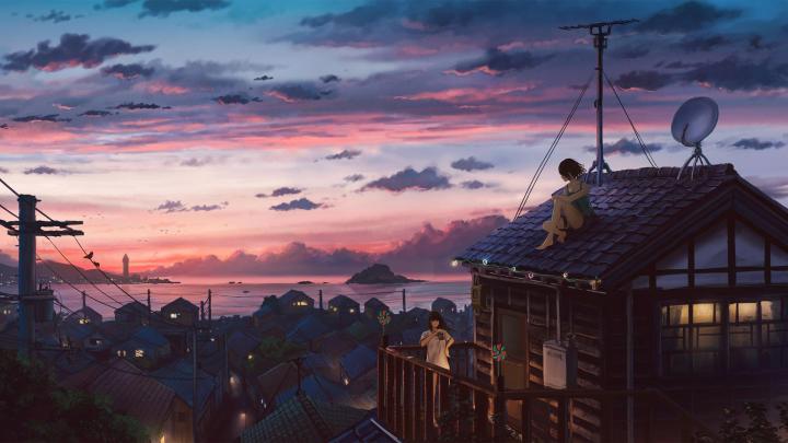 [1920x1080] | Anime scenery wallpaper, Anime background, Anime 