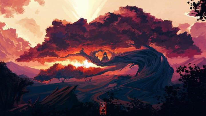 \u0026quot;Ancient Tree Shrine\u0026quot; by Gustavo Arteaga [1920x1080] : wallpaper 