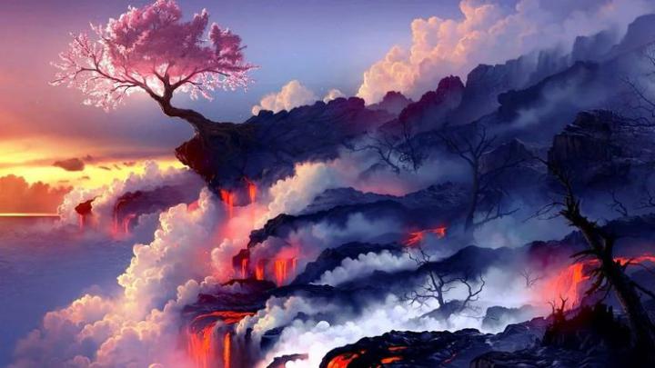 Anime scenery [1920x1080] : wallpaper in 2020 | Anime scenery wallpaper 