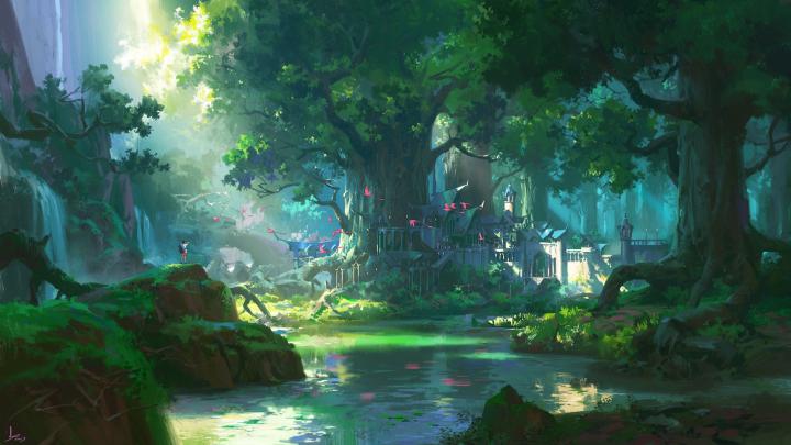 Aesthetic Green Anime Computer Wallpapers