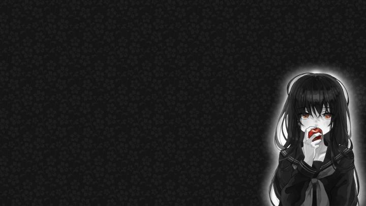 Aesthetic Anime Girl 1920x1080 Black Wallpapers