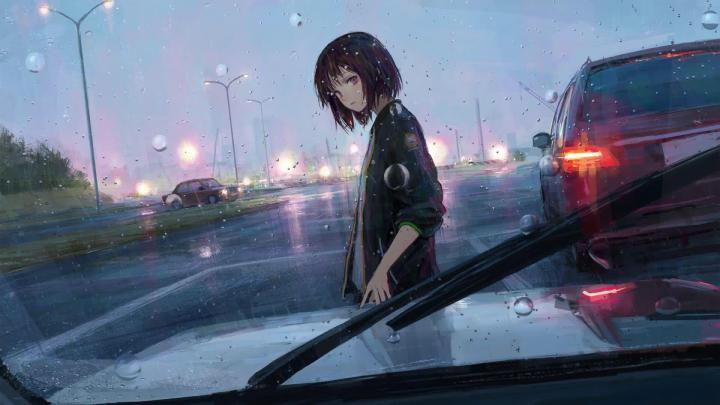 Aesthetic Rain Anime Desktop Wallpapers
