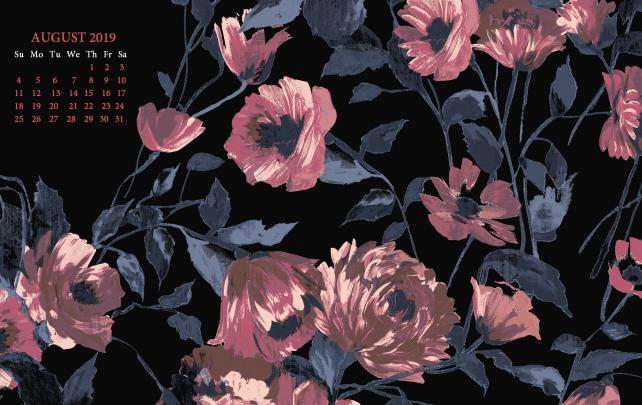 August 2021 Calendar Desktop Wallpaper