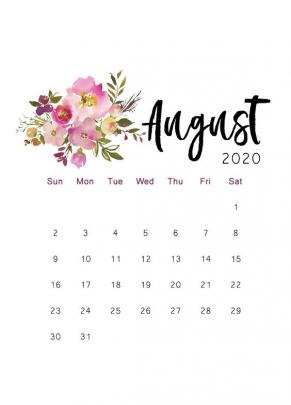 August 2021 Calendar Desktop Wallpaper - YEARMON