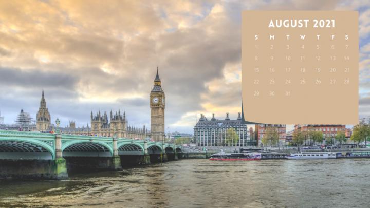 August 2021 Calendar Desktop Wallpaper \u2013 Linh With A View