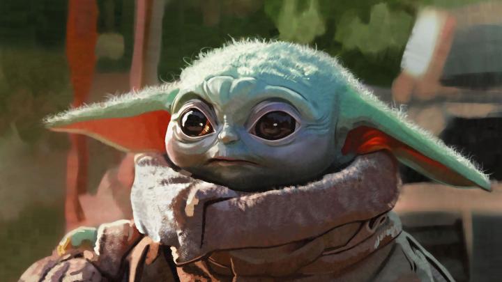 Wallpapers 4K Yoda \/ Baby Yoda Star Wars With Background Of Sun And 