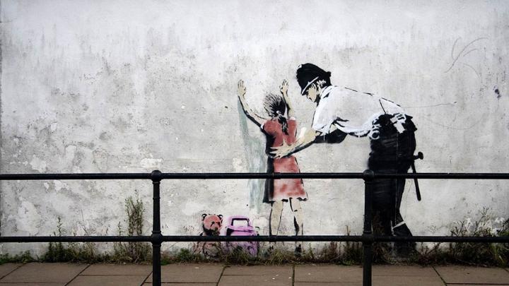 Banksy Art Bakcground for Desktop