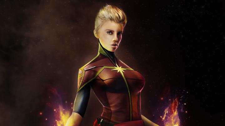 1920x1080 Captain Marvel Artwork 2020 4k Laptop Full HD 1080P HD 4k 