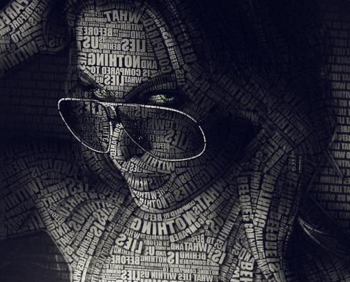 Typography Typographic Portrait Portraits Wallpapers HD \/ Desktop and 