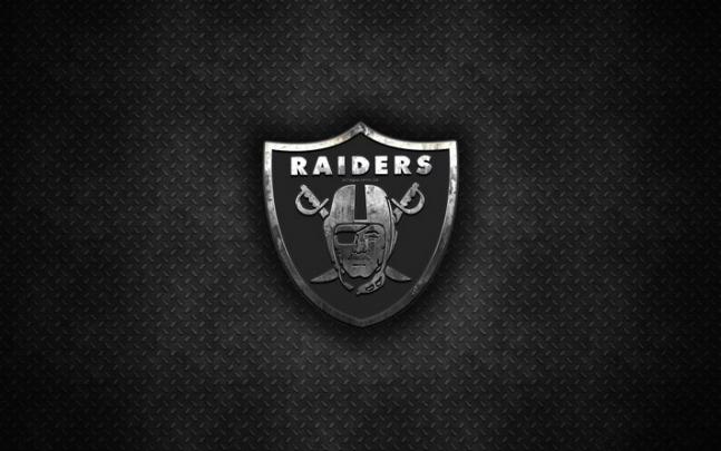Download wallpapers Oakland Raiders, American football club, metal logo 